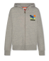 Preview: AO76 eldo hoodie zip palms grey melange