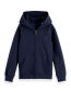 Preview: Scotch & Soda CORE Regular-fit logo badge zip through hoodie Sky Captain