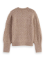 Preview: Scotch & Soda Lightweight ajour-knitted pullover MEDIUM BEIGE