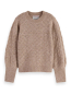 Preview: Scotch & Soda Lightweight ajour-knitted pullover MEDIUM BEIGE