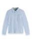Preview: Scotch & Soda Regular-fit two-tone pique long-sleeve Hemd NAVY