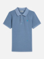Preview: Scotch & Soda embroidery pique  garmentdyed polo Captain Blue