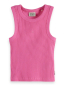 Preview: Scotch & Soda Ribbed slimfit tank top Chateau Rose