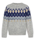 Preview: AO76 Strickpullover jacquard heather grey