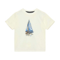 Preview: En Fant T-shirt Egret mit Bootsaufdruck