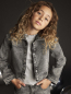 Preview: Creamie Langarmshirt Light Grey Melange mit Strassteinen