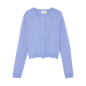 Preview: Creamie Cardigan Pointelle Blue Lustre