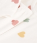 Preview: Petit Bateau Pyjama aus Samt mit Herzmotiv für kleine Mädchen