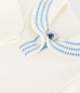 Preview: Petit Bateau Baby-Pullover mit Schalkragen gestreifter Baumwolle