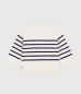 Preview: Petit Bateau Kinder-Cardigan aus Baumwolle mit Streifen
