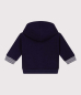 Preview: Petit Bateau Baby-Kapuzensweatshirt aus Baumwolle mit Streifenverzierungen