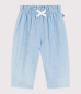 Preview: Petit Bateau Baby-Hose aus Chambray BLEU CLAIR