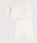 Preview: Petit Bateau 2-teiliges Baby-Set aus Woll- und Baumwoll-Strick mit Walmotiv