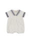 Preview: Konges Sløjd ALLIE SAILOR ROMPER GOTS BLEU STRIPE