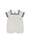 Preview: Konges Sløjd ALLIE SAILOR ROMPER GOTS BLEU STRIPE