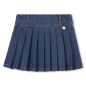Preview: Billiebush Plisseerock aus Jeans Blue