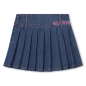 Preview: Billiebush Plisseerock aus Jeans Blue