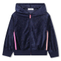 Preview: Billiebush Cardigan aus glänzendem Samt Blue
