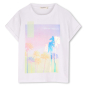 Preview: Billieblush KURZARM T-SHIRT Weiss mit digitalen Illustration