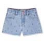Preview: Billieblush Jeansshorts Blau mit mehrfarbigen Nieten