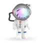 Preview: Lichtprojektor Stellar Light MOB Projektionslampe Astronaut - The new Milky Way Projector