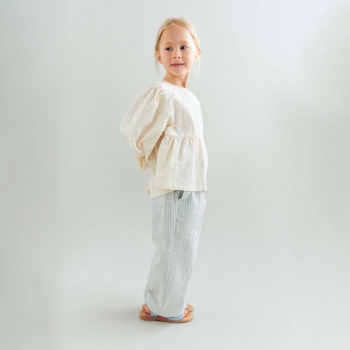 Preview: Wheat Mädchen Bluse eggshell mit Broderie Anglaise