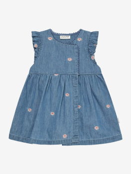 Minymo Kleid Chambray Faded Denim