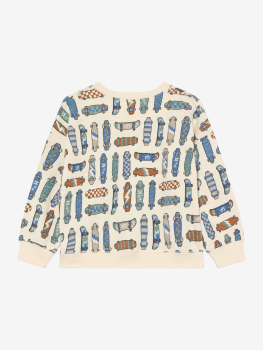 Preview: Minymo Sweatshirt LS AOP White Swan