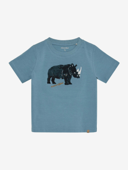 Minymo T-shirt Odyssey Gray mit Wendepailletten