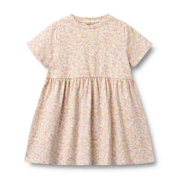 Wheat Jersey Kleid Anna blush flower meadow