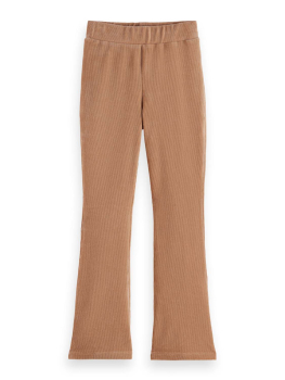 Scotch & Soda Velvet ribbed leggings MEDIUM BEIGE