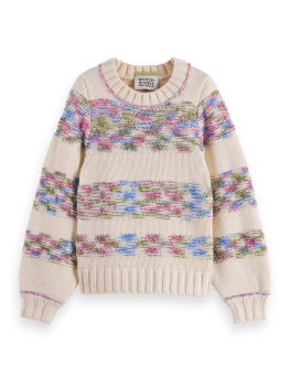 Scotch & Soda Multi-color rainbow Strickpullover MEDIUM BEIGE