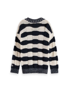 Scotch & Soda Loose-fit chunky Strickpullover NAVY