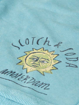 Preview: Scotch & Soda relaxedfit washed Sweatshorts Milky Blue