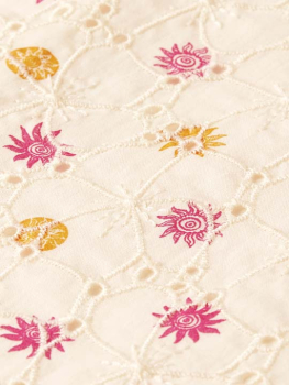 Preview: Scotch & Soda Printed embroidered cotton Kleid Foulard Multi