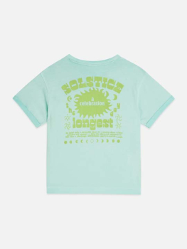 Preview: Scotch & Soda Front artwork relaxedfit colddyed Tshirt Opal