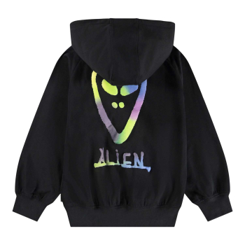Molo Jungen Hoodie Black Alien-Print