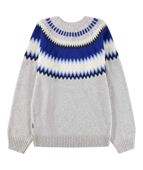 Molo Wollstrickpullover Nordic Blues Baes wool