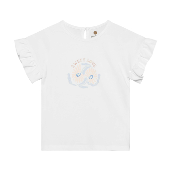 En Fant Mädchen T-shirt Egret
