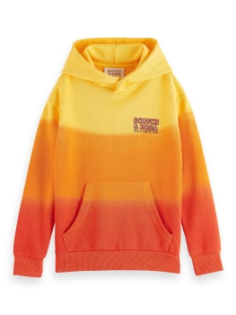 Scotch & Soda Cotton in Conversion relaxed-fit Dip-dyed hoodie