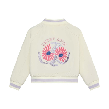 Preview: En Fant Mädchen Bombejacke Embroidery Purple Heather