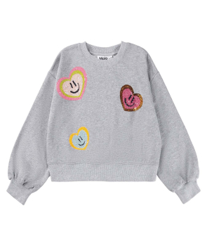Molo Sweatshirt Miki Grey melange