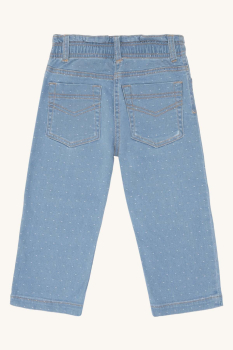 Preview: Hust & Claire HCTheresa Dotty denim Hose Blue Denim