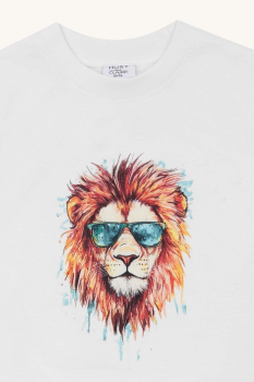 Preview: Hust & Claire HCAnton Lion T-shirt Ivory