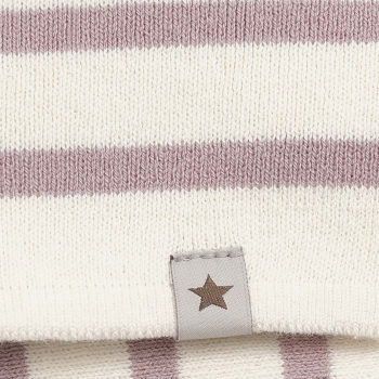 Preview: Huttelihut Beanie Stripe Knit Deauville Mauve
