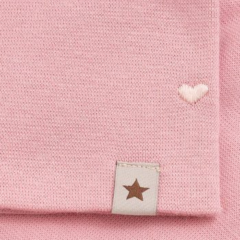 Preview: Huttelihut Beanie Rippmütze mit Stickerei  Pale Mauve