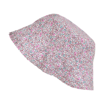 Preview: Huttelihut Sommermütze in Liberty Fabric Plumeria