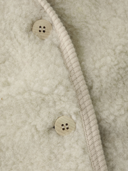 Huttelihut Weste Wollteddy Cement