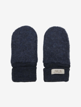 Huttelihut Mittens Wool Fleece Fäustlinge Navy