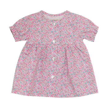 Huttelihut baby Kleid in Liberty Fabric Plumeria